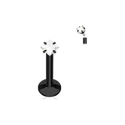 Šperky4U piercing do brady černý LB01083K-1206