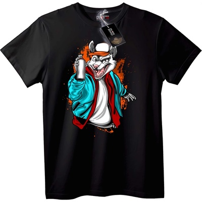 NOONEBRAND Тениска Градски вълк - 7XL, White