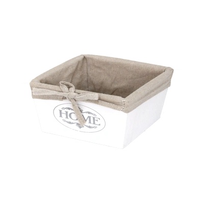 Horecano CN-Дървена кутия за съхранение БЯЛА 23х23х14 cm (ZM21-2ZF-white) (0193726)