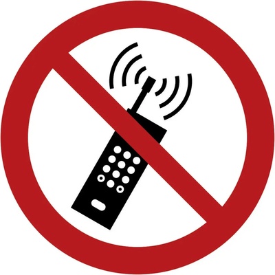 Podlahová značka - Zákaz používania mobilného telefónu
