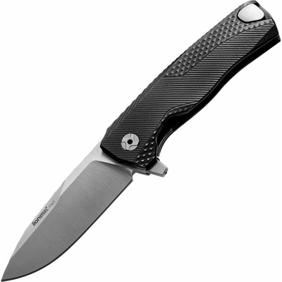 Lionsteel ROK BLACK Aluminum knife, RotoBlock, satin finish blade M390 ROK A BS