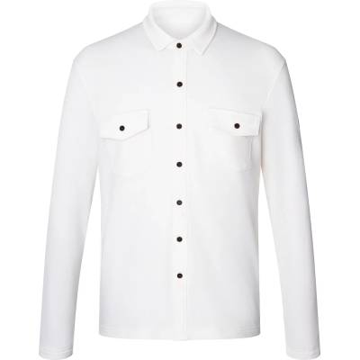 super. natural Мъжка риза с копчета Super. natural Adventure Shirt Merino shirt - Fresh White (216-4298-0311)