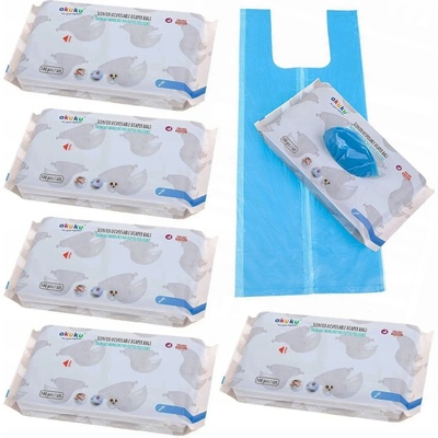 Akuku Voňavé sáčky na použité plenky Akuku 100 ks modrá – Hledejceny.cz