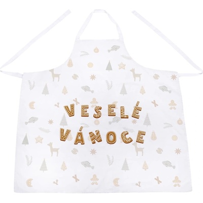 Butter Kings Bavlněná zástěra s vánočním motivem