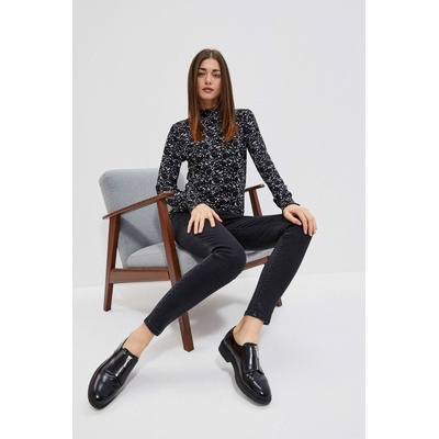 Moodo Черни дънки с висока талия Moodo Moodo | Cheren | ЖЕНИ | XS