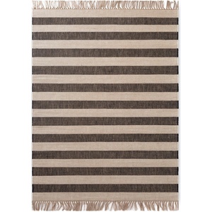 Hanse Home Черен/кремав двустранен/ръчно изработен ютен килим 120x170 cm Playa - Hanse Home (106334-120x170)