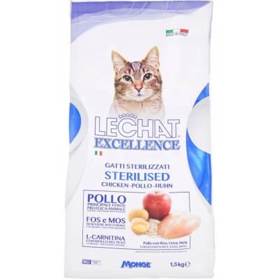 Le Chat Excellence s kuracím mäsom pre sterilizované mačky 1,5 kg