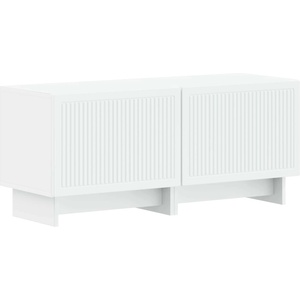 vidaXL ТВ шкаф Бяло Инженерна дървесина (896015)