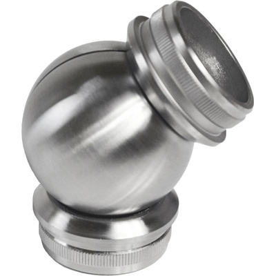 Spojka nastavitelná s kloubem (90° - 180°) na trubku ø 42,4 mm, broušená nerez K320 / AISI304