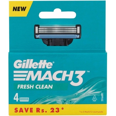Gillette Mach3 Fresh Clean 4 ks