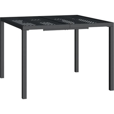 Градинска маса антрацит 100x100x72 cм стомана