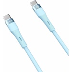 Nillkin Кабел с бързо зареждане за устройства с USB-C порт (100 см) - Nillkin Flowspeed Silicon USB-C to USB-C Cable 60W (син) (NLK1398)