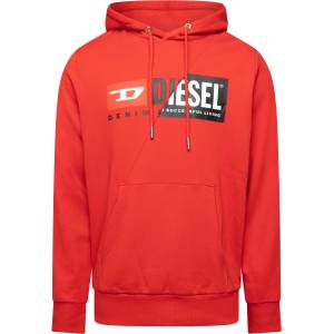Diesel Суичър Diesel Mens Over the Head Hoodie - Racing Red
