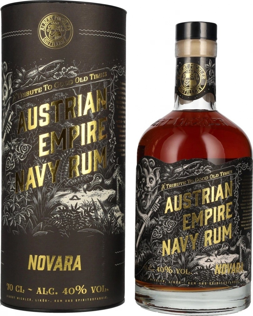 AUSTRIAN EMPIRE NAVY RUM 40% NOVARA ラム酒 Austrian Empire Navy Novara 40% 0,7l | R. JELÍNEK - Ty pravé