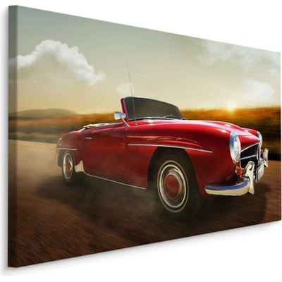 MyBestHome BOX Plátno Červené Auto V Pohybu Varianta: 100x70