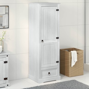 vidaXL Шкафове Бяло 55 x 50 x 170 см Солидно борово дърво (42024934)