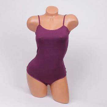 Image 1 of Боди - прашка в лилав цвят с тънка презрамка