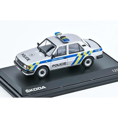 Škoda 120L 1984 Policiestříbrná ABREX 1:43