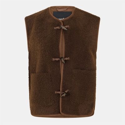 Threadbare Елек Threadbare Women's TB Itoje Lightweight Quilted Gilet - Chocolate