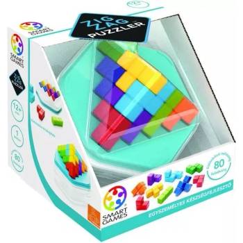 SmartGames Зигзаг Пъзлер - игра за логически умения на унгарски език (19335-182)
