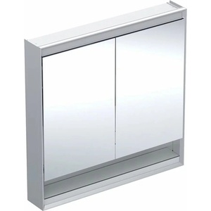 Geberit Огледален шкаф Geberit One ComfortLight 90 см с ниша, анодизиран алуминий (505.833.00.1)