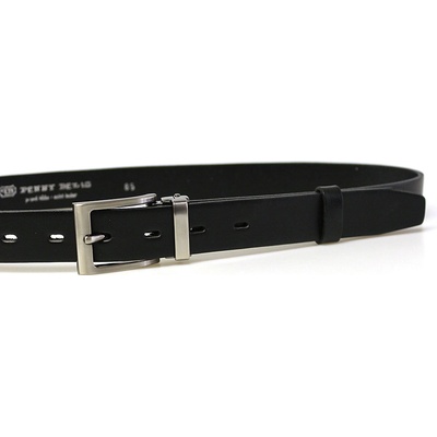 Penny Belts pánský kožený společenský opasek s klasickou sponou 30-100-4-60 černý KOV