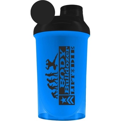 BodyBulldozer Šejker LIFT OR DIE neónovo modrý 500 ml - BodyBulldozer