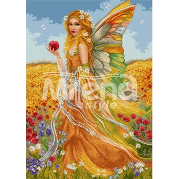 Milena Style Лятна фея - гоблен със схема конци dmc 1: 1