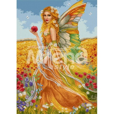 Milena Style Лятна фея - гоблен със схема конци dmc 1: 1