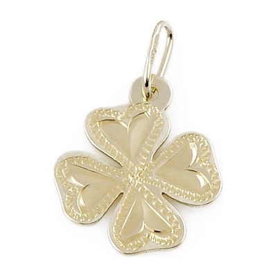 Zlatnictví Zlatíčko Zlatý přívěsek čtyřlístek OP0077R2