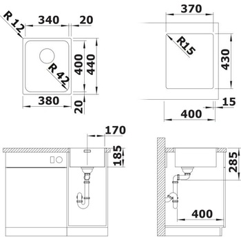 Image 1 of BLANCO SOLIS 340-IF (526116)
