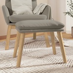 vidaXL Табуретка, светлосива, 45x29, 5x35 см, кадифе (341435)