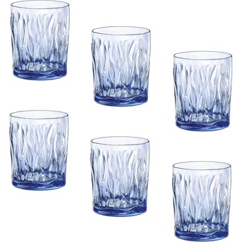 Bormioli Rocco ЧАШИ ЗА ВОДА wind 300ml 6БР СИНИ (580517bac121990)