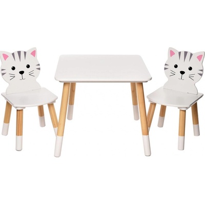 bHome Detský stôl so stoličkami Mačička