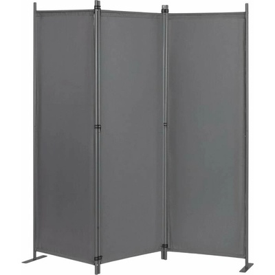 MultiGarden AW-022/3TLG Skládací zahradní a pokojový paraván 3 dílný 167 x 164 cm šedý – Zboží Mobilmania