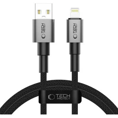 Tech-Protect UltraBoost DNA USB-A / Lightning кабел 15W/2.4A 100 см - сив