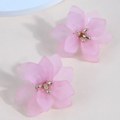 Izmael náušnice Fiore Růžová KP29832