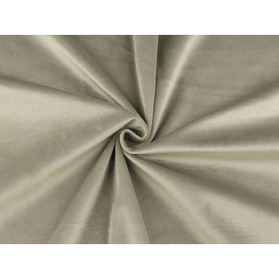 Samet / velvet hladký šíře 280 cm, střední, 6 (260 g/m²) šedozelená sv.