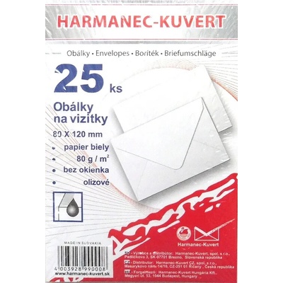 Poštové obálky C7 OG19B01B3/25ks balíčkové