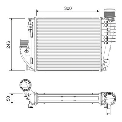 VALEO Chladič plniaceho vzduchu 818304