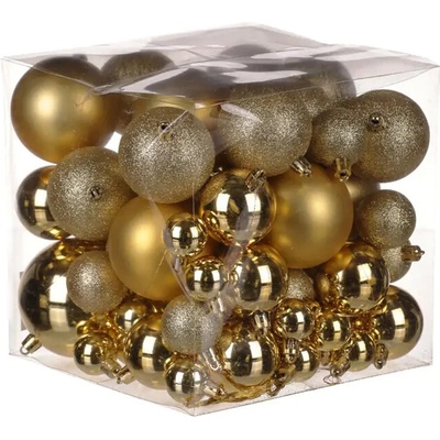 Autronic Ozdoby plastové 62 ks VAK123-GOLD – Zbozi.Blesk.cz