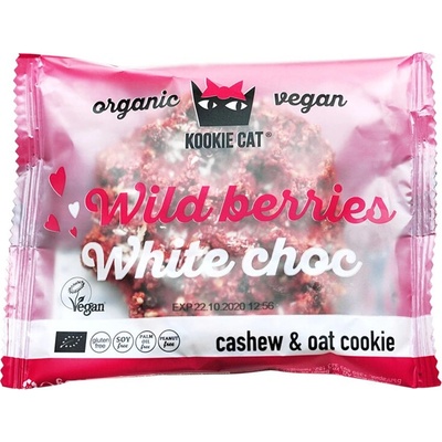 Kookie Cat Lesní plody a bílá čokoláda BIO 50 g