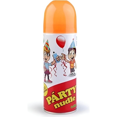 WIKY Párty nudle ve spreji oranžové FLUO