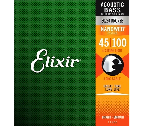 Elixir 14502 Bass Nanoweb Light
