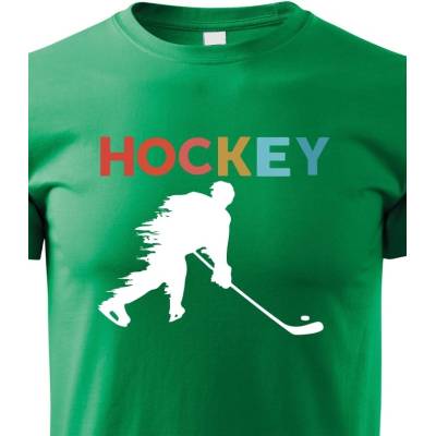 Dětské tričko Hockey Zelená Canvas tričko Bezvatriko.cz 0987
