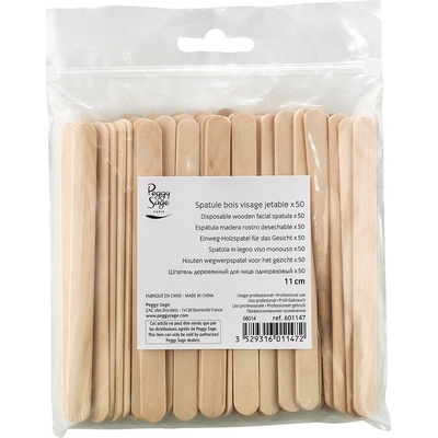 Peggy Sage Jednorázová dřevěná špachtle 11 cm x 50