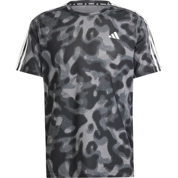 Adidas Тениска Own the Run 3 Stripes Allover Print