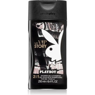 Playboy My VIP Story душ гел и шампоан 2 в 1 за мъже 250ml