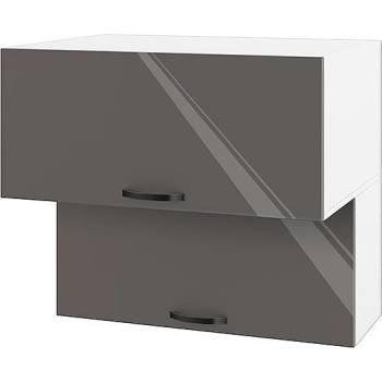 ИРИМ Горен кухненски шкаф Сити БФ-Антрацит гланц-05-107 80 см