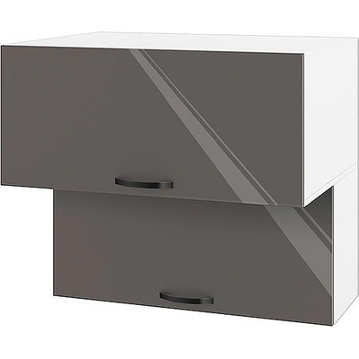 ИРИМ Горен кухненски шкаф Сити БФ-Антрацит гланц-05-107 80 см